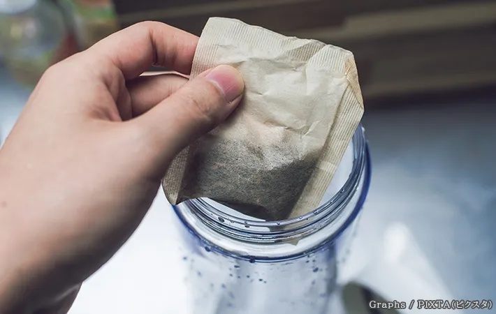 麦茶のパックの写真