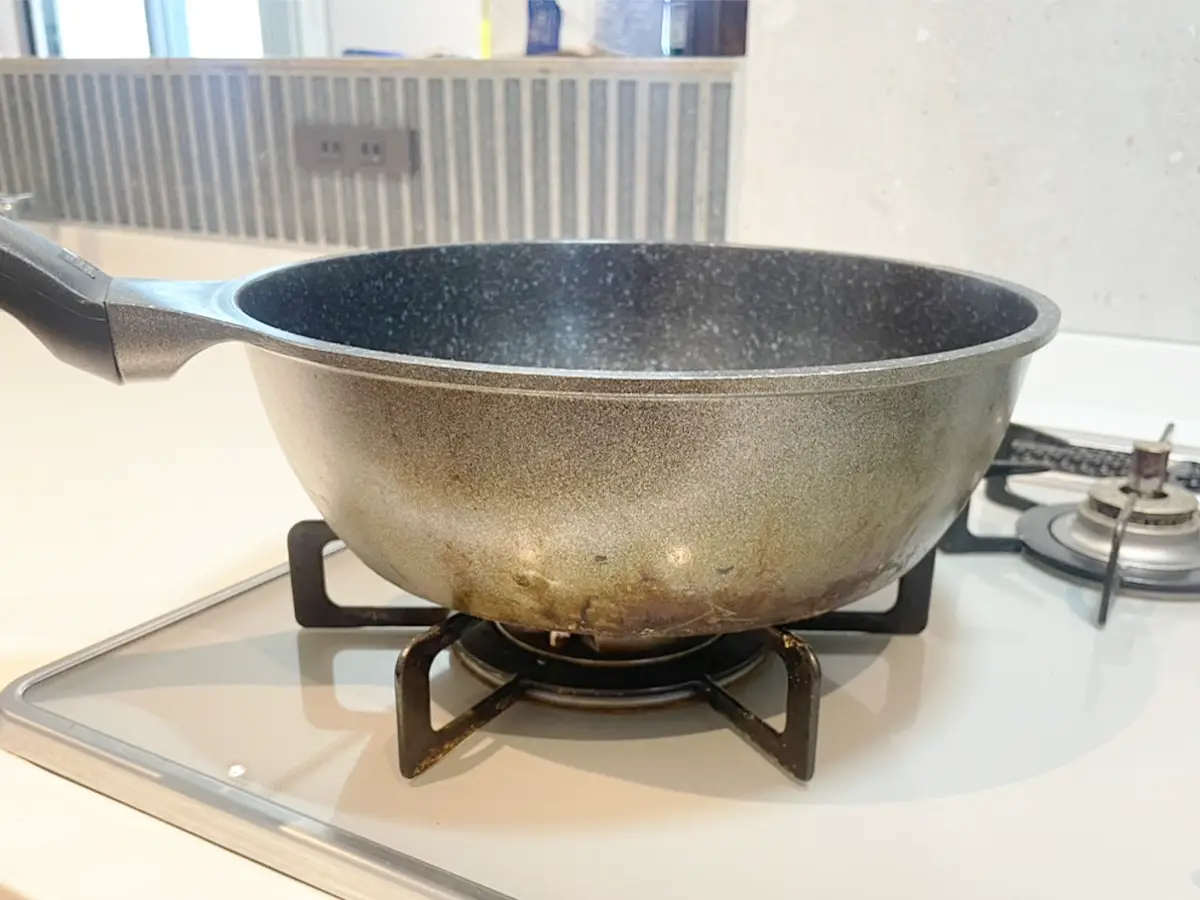愛用中のフライパンの写真（撮影：grapeフード編集部）