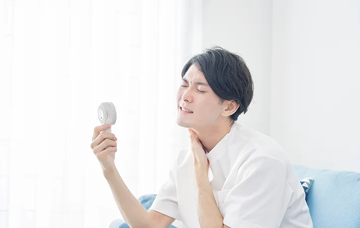 ハンディファンを持つ人の写真