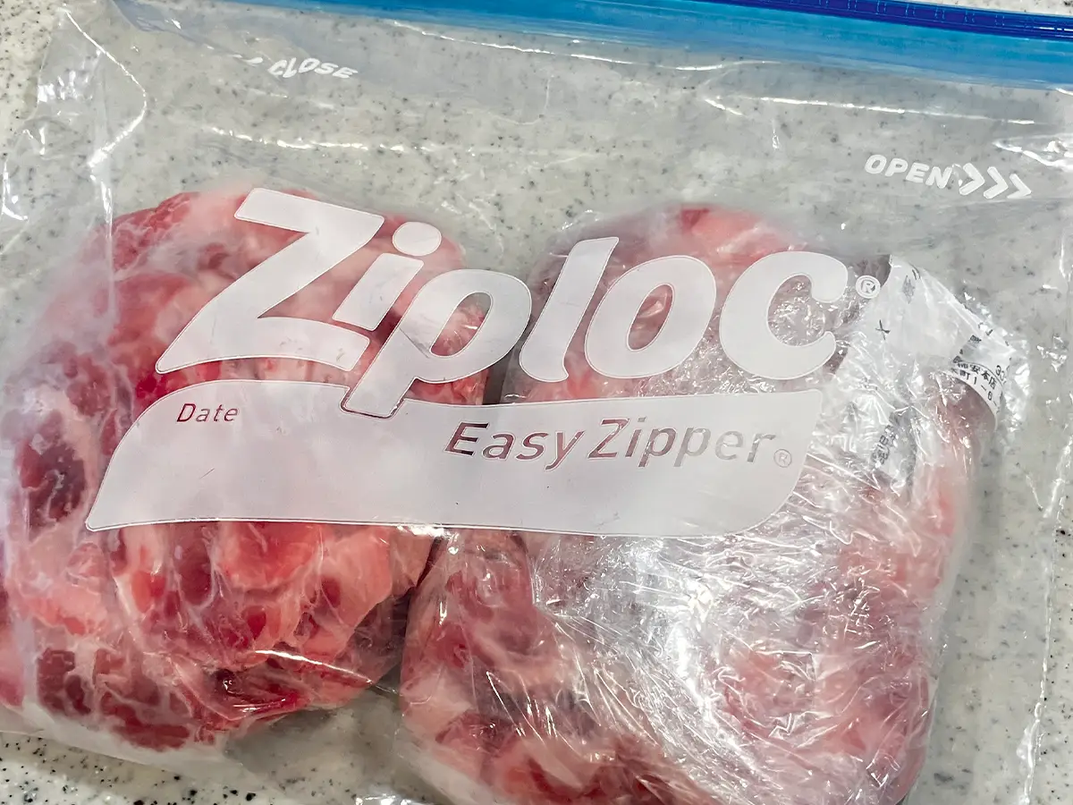 冷蔵庫の保存袋の写真（撮影：grapeフード編集部）