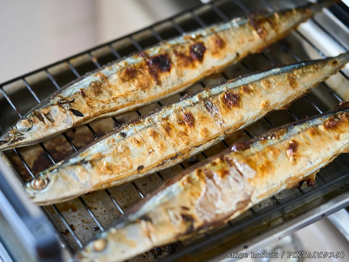 焼きサンマの写真