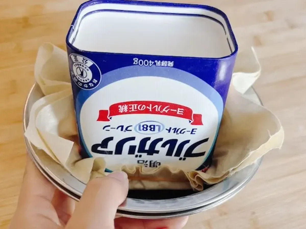 ヨーグルトの水切り