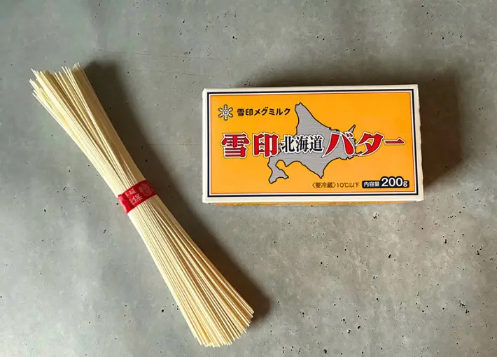 バターとそうめんの画像（撮影：エニママ）