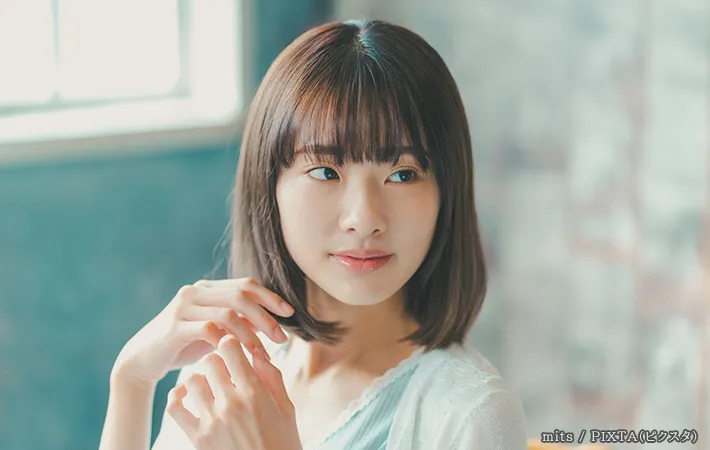 整った髪の女性の写真
