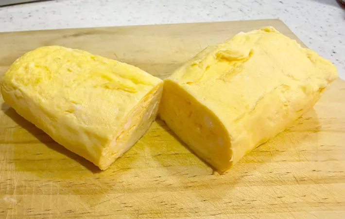 カットしただし巻き玉子の画像（撮影:エニママ）