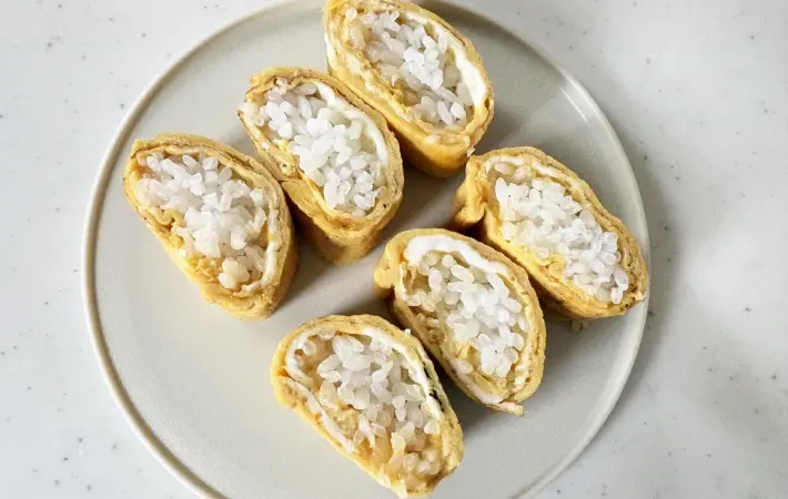 玉子焼きの断面画像（撮影：エニママ）