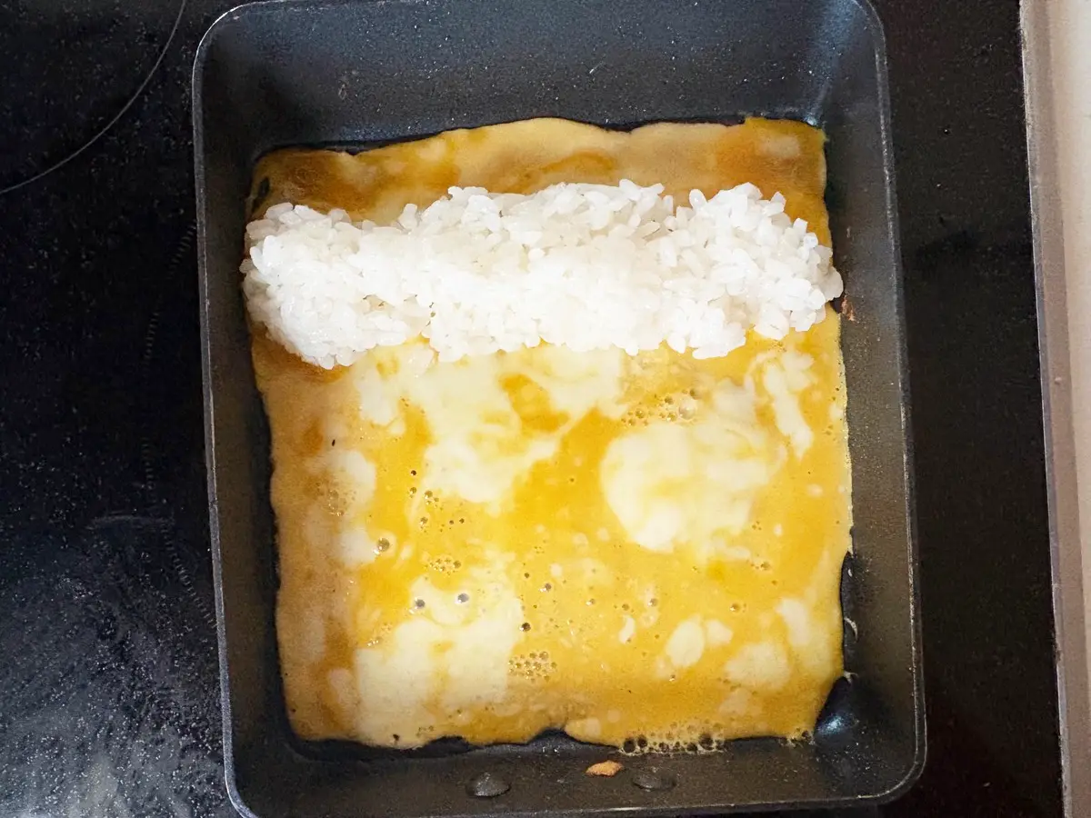 ご飯入り玉子焼き