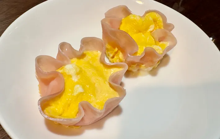 完成したハムカップ玉子焼きの画像（撮影：エニママ）