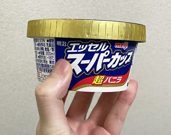 冷凍していたアイスのパッケージ写真（撮影：grapeフード編集部）
