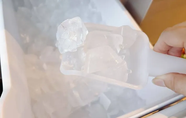 『製氷機の氷をすくう』写真（撮影：キジカク）