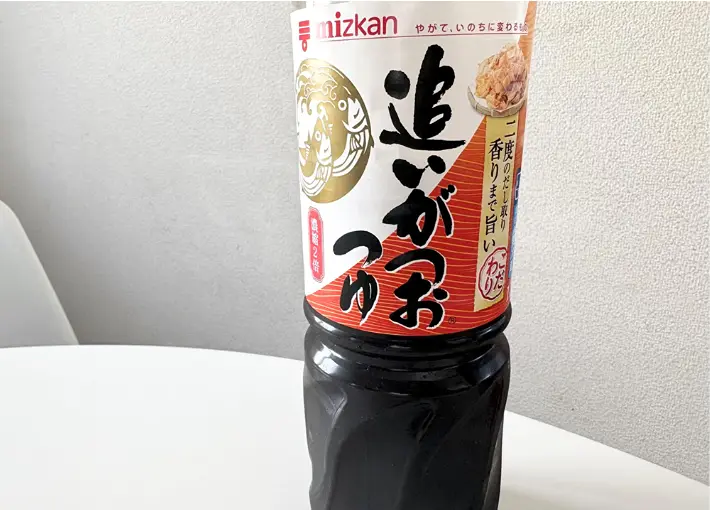 めんつゆの商品画像（撮影：エニママ）