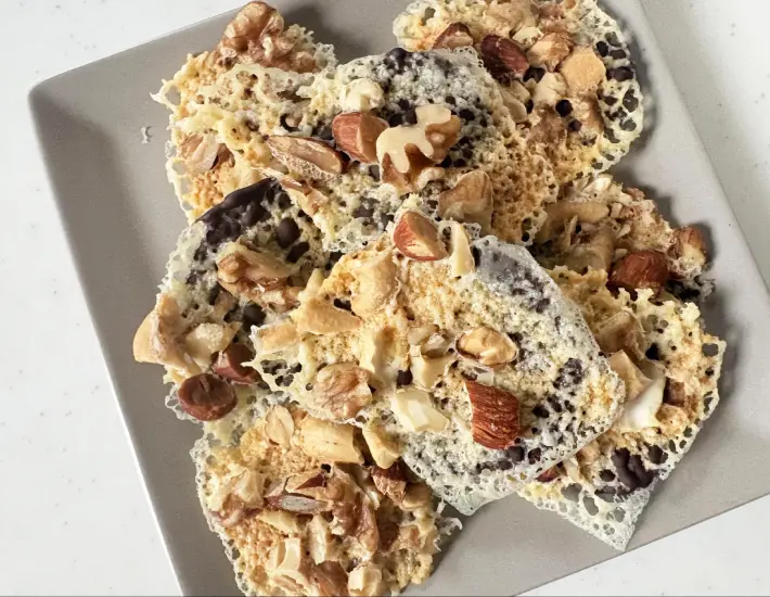 チョコがけスライスチーズの完成画像（撮影：エニママ）