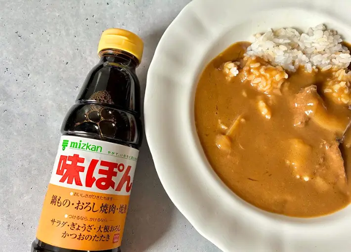 カレーと味ぽんの画像（撮影：エニママ）
