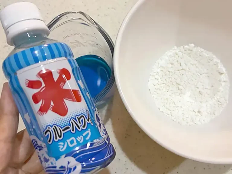 白玉粉とかき氷シロップ