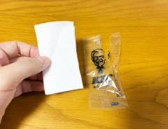 紙おしぼりの写真（撮影：grapeライフハック編集部）
