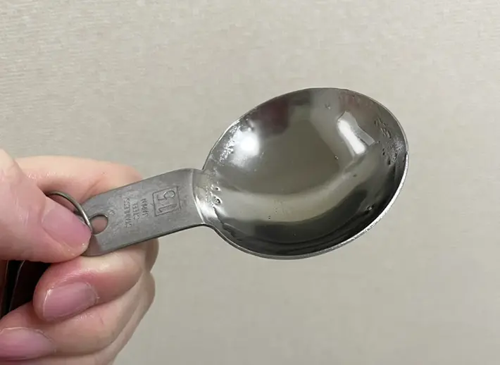 ハチミツが薄く残った写真（撮影：grapeフード編集部）