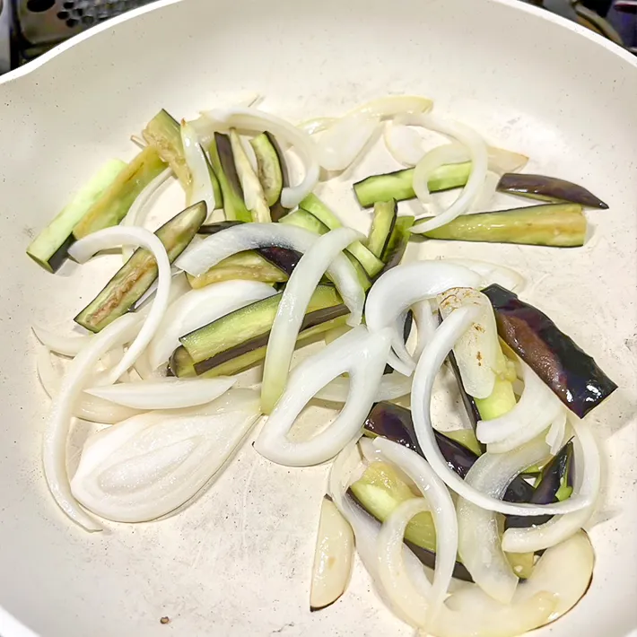 『焼きびたしそうめん』を作る写真