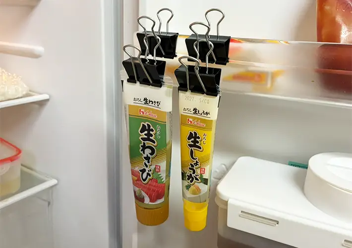 ダブルクリップの活用写真（撮影：grapeライフハック編集部）