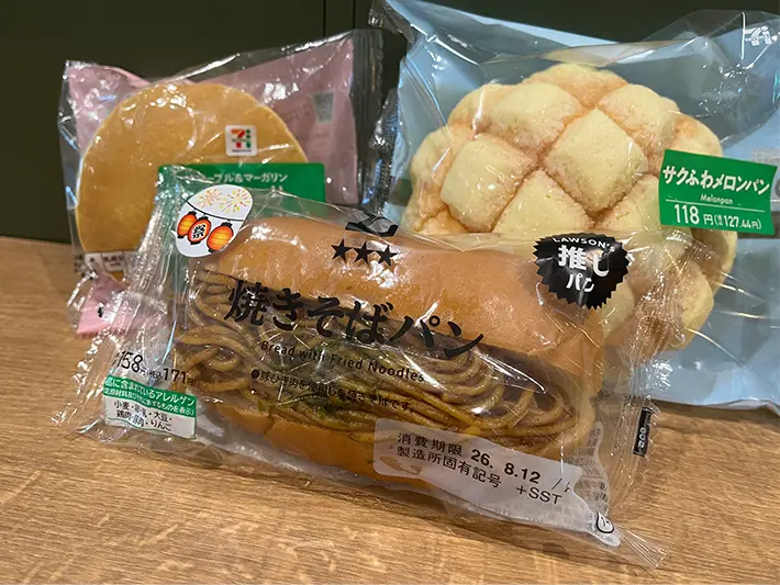 外国人が好きなコンビニパン（撮影：grapeフード編集部）