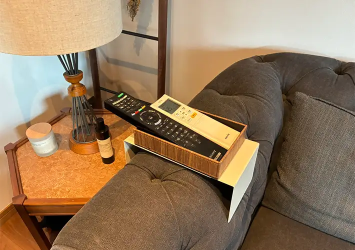 ブックエンドの活用写真（撮影：grapeライフハック編集部）