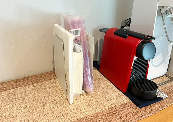 ブックエンドの活用写真（撮影：grapeライフハック編集部）