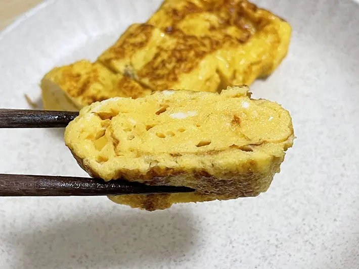 玉子焼きの写真（撮影：grapeフード編集部）