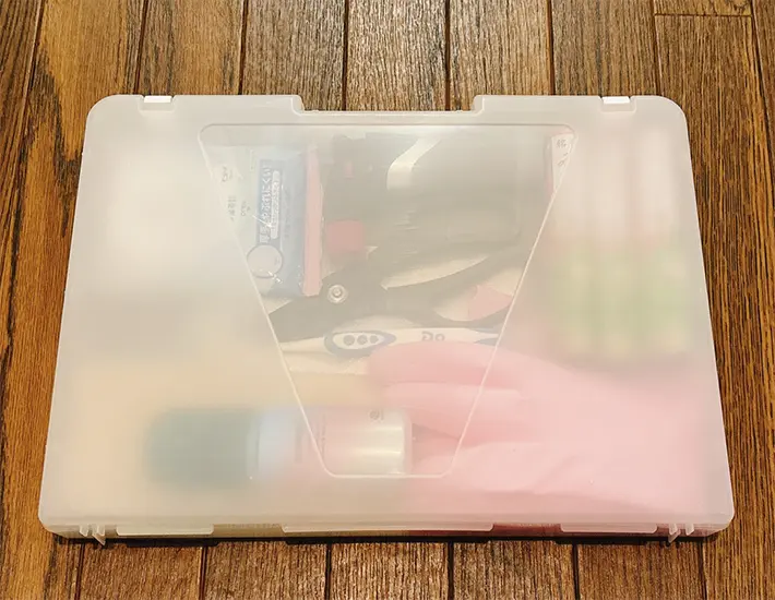 書類ケースの写真（撮影：grapeライフハック編集部）