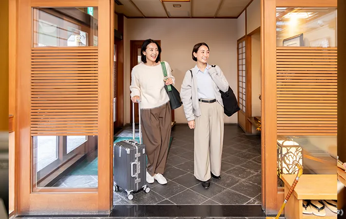 旅行する人の写真