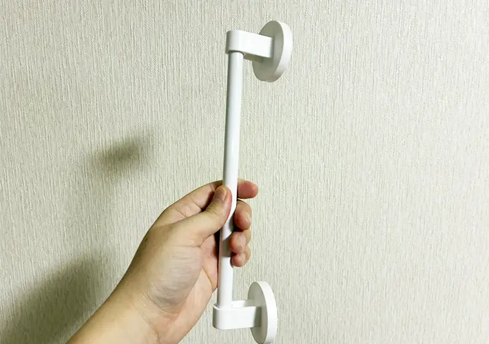 タオル掛けの活用写真（撮影：grapeライフハック編集部）