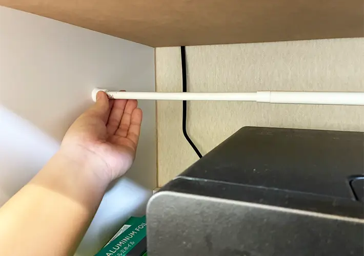 つっぱり棒とすのこの活用写真（撮影：grapeライフハック編集部）