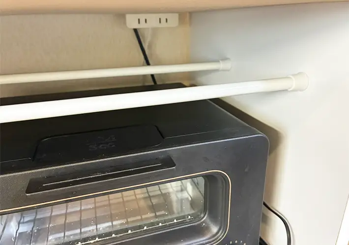 つっぱり棒とすのこの活用写真（撮影：grapeライフハック編集部）