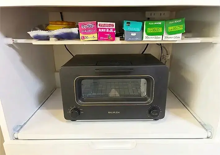 つっぱり棒とすのこの活用写真（撮影：grapeライフハック編集部）