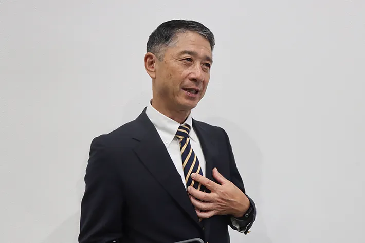 取材に答える幾田雅明さん（撮影：grape編集部）