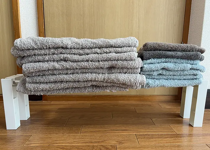 つっぱり棒用スリッパラックの画像