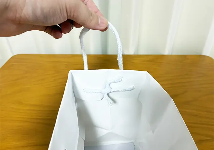 紙袋の活用写真（撮影：grapeライフハック編集部）