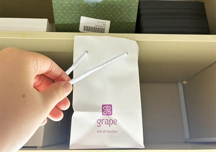 紙袋の活用写真（撮影：grapeライフハック編集部）