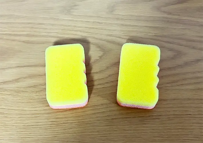 スポンジの活用写真（撮影：grapeライフハック編集部）