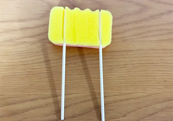 スポンジの活用写真（撮影：grapeライフハック編集部）