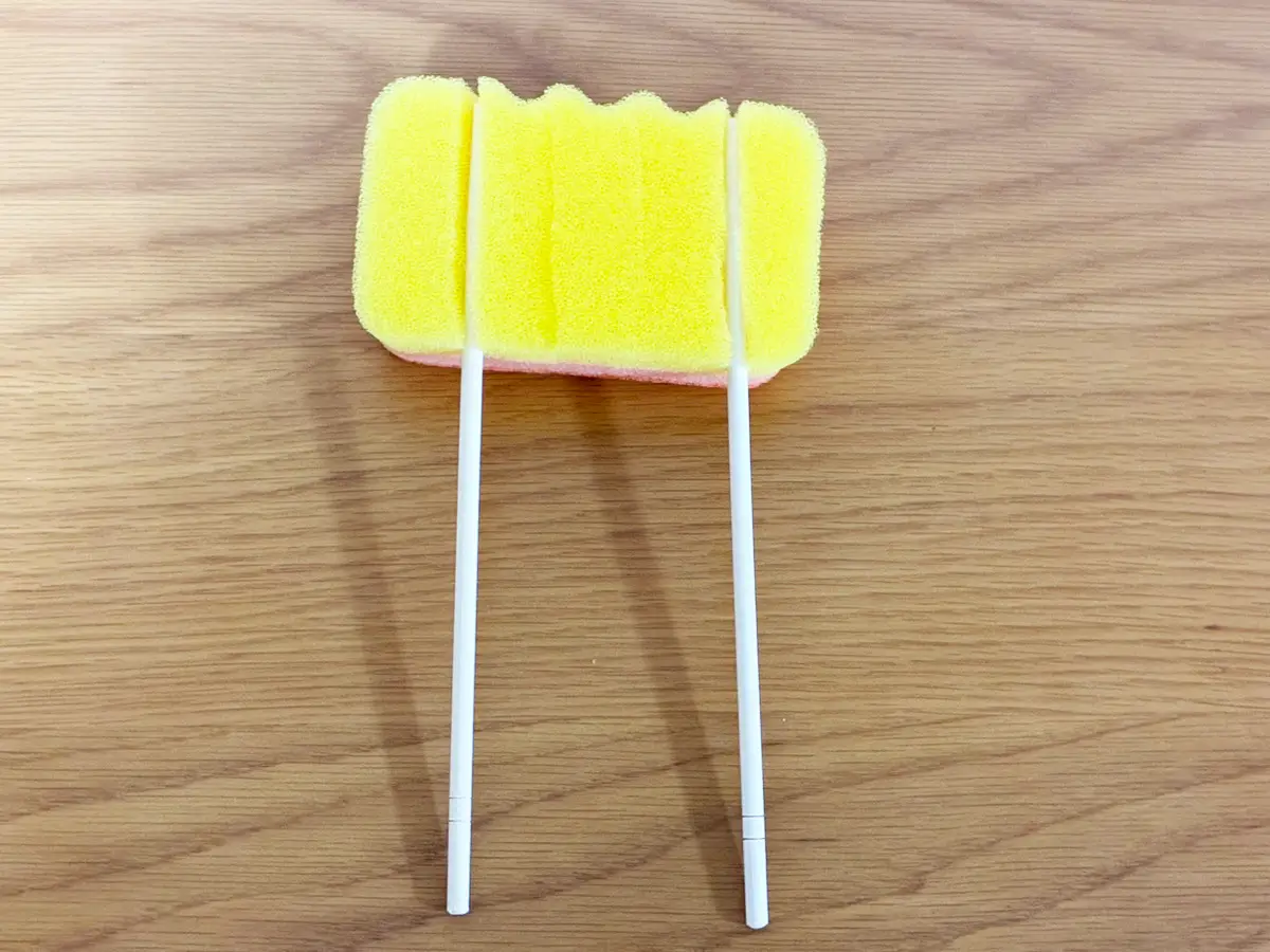 スポンジの活用写真（撮影：grapeライフハック編集部）
