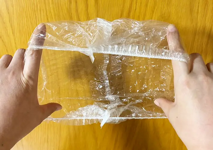 シャワーキャップの活用写真（撮影：grapeライフハック編集部）