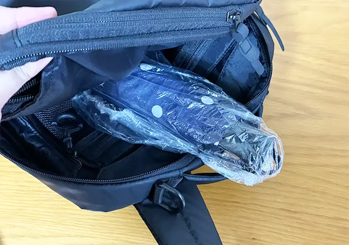 シャワーキャップの活用写真（撮影：grapeライフハック編集部）