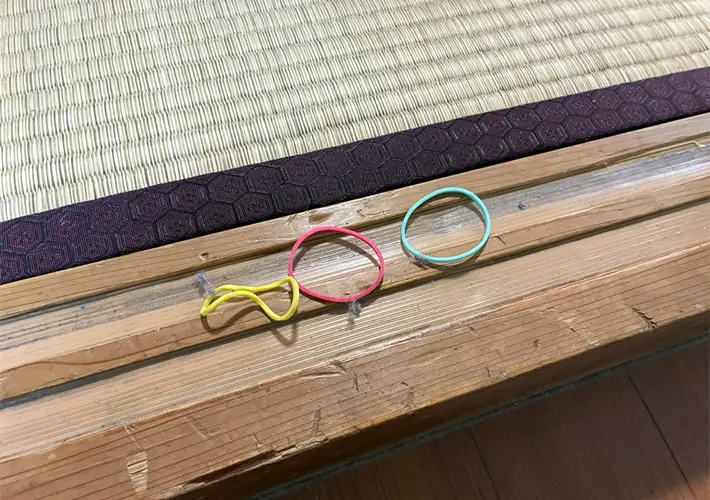 輪ゴムの活用写真（撮影：grapeライフハック編集部）