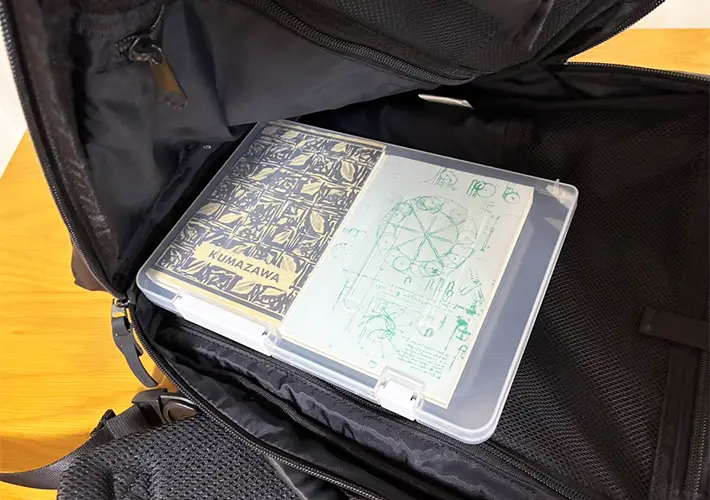 ファイルケースの活用写真（撮影：grapeライフハック編集部）