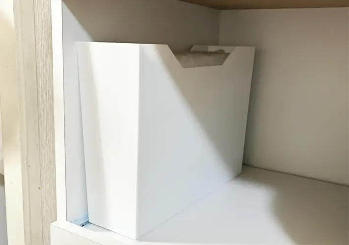 ファイルボックスの活用写真（撮影：grapeライフハック編集部）