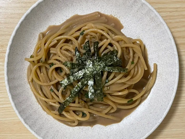 ねりゴマパスタの写真（撮影：grapeフード編集部）