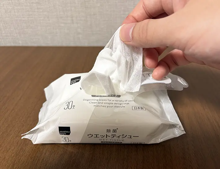 ウェットティッシュの画像