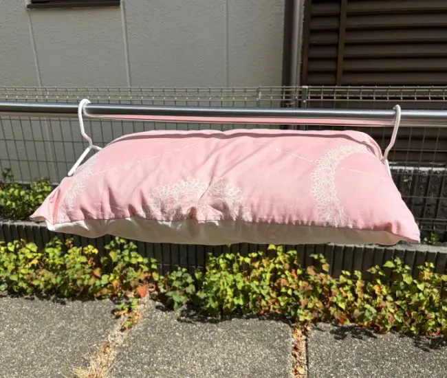 枕も干せる（撮影：grapeライフハック編集部）