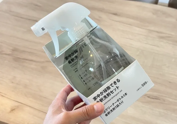 家中が掃除できる希釈洗剤セットの画像（撮影：キジカク）
