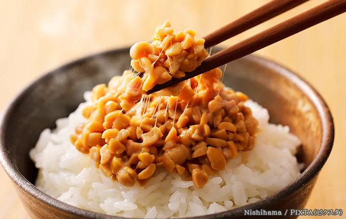 納豆ご飯の写真