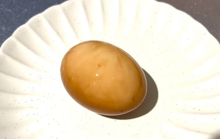 完成した味玉を取り出した画像（撮影：キジカク）